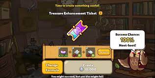 Cookie Run Updates Hiatus On Twitter You Can Use Treasure Enhancement Tickets Only When Your Treasure Is At Maximum Level Level 12