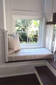 Essentials for this reading nook: A Little Reading Nook Customer Photo Window Seat Cushions Window Seat Cozy Window Seat