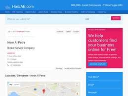 Noor Al Petra Broker Service Company 21 25 Street 3 Floor Office 304 Haiuae Com Complete Informatio Dubai Information Business Pages Companies In Dubai