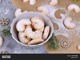 Linzer cookies are christmas cookies from austria and germany. Seasonal Crescent Image Photo Free Trial Bigstock