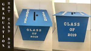 Ourwarm wedding card box large size money box card boxes gift card box for wedding reception birthday baby shower graduation party supplies extra large size: Graduation Hat Card Box Large 3d Youtube