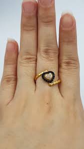 Cbr0201 cincin berlian emas permata zamrud kolombia. Jual Cincin Emas Asli Kadar 700 Model Love Permata Hitam Putih Cantik Di Lapak Alice Shop Bukalapak