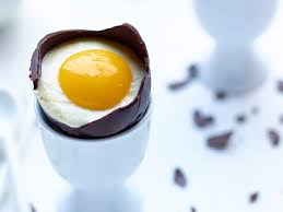 œufs Farcis De Mousse Au Chocolat Blanc Et Coulis De Mangue Recept