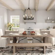 Its rustic look updates to your house completely and adds a bit farmhouse flavor. Farmhouse Chandeliers For Dining Rooms Rustic Hanging Round Chandelier Dinin Dining Room Chandelier Farmhouse Dining Room Lighting Farmhouse Light Fixtures