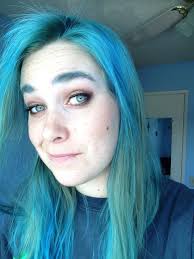 Raiseyoulikeapenis Manicpanic Bluemoon Dyedhairdontcare Bluehair Burgundy Hair Brunette Ombre Balayage Dyed Hair Pastel