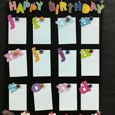 happy birthday chart for my classroom love how the letters