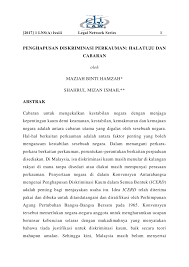 Dalam hal ini, perpaduan kaum amat penting untuk mengekalkan kestabilan politik. Pdf Penghapusan Diskriminasi Perkauman Halatuju Dan Cabaran