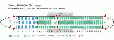Air China Airlines Boeing 767 300er Aircraft Seating Chart