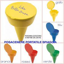 100 Posacenere Personalizzato Portatile Spiaggia Lido Piscina Mare Hotel Gadget Posacenere Gadget Piscina