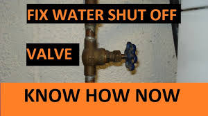 In all homes, you can shut off the water at the main water cut off valve. Water Valve Won T Shut Off Water Youtube