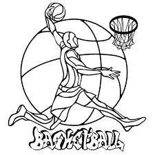Offense, defense, hook shot, dribble, and slam dunks. Sports For Children Sports Kids Coloring Pages