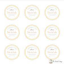 You can personalize each label so you can even make a different label for each guest or for each diy gift. Free Printable Mason Jar Labels For Dulce De Leche The Birch Cottage