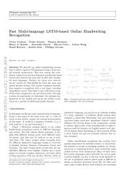 Check spelling or type a new query. Fast Multi Language Lstm Based Online Handwriting Recognition Deepai
