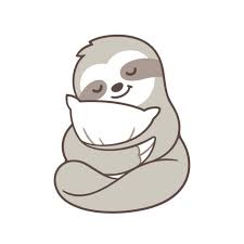 Cute Sleepy Sloth Vector Art Illustration Cute Cartoon Drawings Sloth Art Cute Animal Drawings
