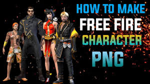 Garena free fire characters aren't just cosmetic in nature, as each of them features a specific special survival ability that can completely change your approach in battle. How To Make Free Fire All Character Png Ptgamerff Garena Free Fire Youtube
