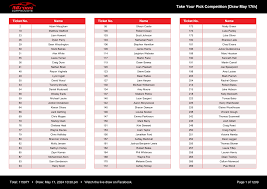 Take Your Pick Competition [Draw May 17th]