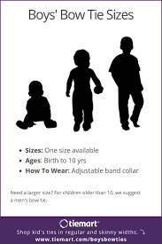 Boys Tie Sizes And Lengths Size Chart Shop At Tiemart