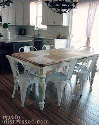 I've read so much about it and i've seen so many beautiful, distressed pieces refinished with it that i knew it would be the perfect medium for my table. The Making Of A Farmhouse Table Farmhouse Table Diy Dining Table Farmhouse Table Setting