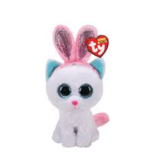 Ty Beanie Boo Small Purr Ly The Easter Cat Plush Toy In 2020 Cat Plush Toy Cat Plush Ty Stuffed Animals