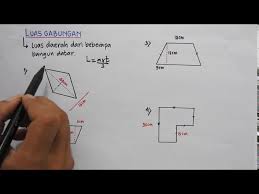 Bangun ruang limas segitiga dalam koordinat kartesius di r³. Menentukan Luas Gabungan Bangun Datar Kelas 4 Sd Youtube