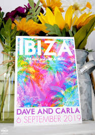 Ibiza Destination Travel Theme Wedding Stationery Https Www Wedfest Co Ibiza Vintage Travel Poster Postcards Wedding Invitations Travel Theme Wedding