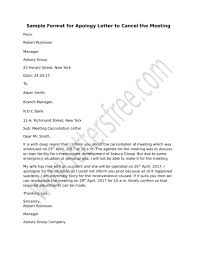Sample Format For Apology Letter To Cancel The Meeting In 2020 Letter Format Sample Formal Letter Format Sample Formal Business Letter Format
