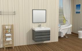 K clearance bath to vanity. Clearance Mor 36 High Gloss Ash Grey Wall Mounted Modern Bathroom Vanity With Reinforced Acrylic Moreno Bath