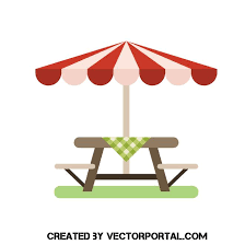 Picnic Table With Umbrella Vector Clip Art Picnic Table With Umbrella Picnic Table Wedding Picnic Table