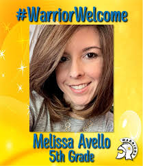 We're thrilled to introduce another new Warrior to you! Melissa Avello will  be joining the fifth grade team! Please join us in welcoming her to the  Imagine South Lake family! A Miami