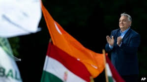 Hungary's Orbán stages 'peace march' ahead of EU elections