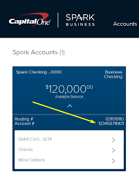 Institution code or bank code: Capital One Spark Business Account Wire Transfer Information My Custom Software