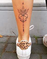 This is a great tattoo ideas for those couple who are in love. Symmetry Ink Lower Leg Tattoo Lower Leg Tattoos Tattoos Girl Leg Tattoos