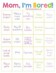 Free I M Bored Bingo Card Activity Instant Download Business For Kids Im Bored Bingo For Kids