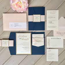 Navy Blush And Gold Wedding Invitations Navy And Pale Pink Wedding Invitations N Blush Wedding Invitations Navy Wedding Invitations Pink Wedding Invitations