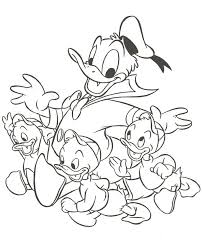 Donald Duck With Little Duck Coloring For Kids Disney Coloring Pages Cartoon Coloring Pages Coloring Pages