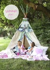 Summer Picnic In A Teepee Kids Picnic Table Kids Picnic Summer Picnic