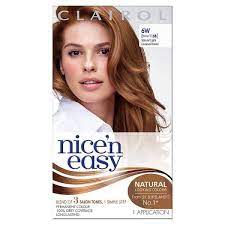 Nice N Easy Permanent Hair Dye 6w Light Caramel Brown 116b Hair Color Caramel Caramel Brown Hair Color Colored Hair Tips