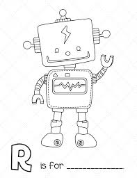 Black And White Robot Drawing Free Printable Robot Workbook Robots Drawing Drawing For Kids Robot Craft