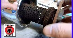 How To Remove And Repack A Vintage Motorcycle Muffler Exhaust Baffel Silencer With Fiberglass Youtube Vintage Motorcycle Muffler Motorcycle Exhaust