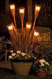 Tiki Torch Planter Lowes Creative Ideas Sans Flowers Outdoor Projects Tiki Torches Lawn And Garden