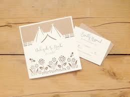 Folded Wedding Invitation Tipi Papercut Wedding Invitation Folded Wedding Invitation Festival Wedding Invitations Tipi Wedding