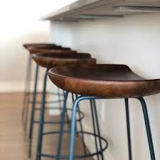 Alden Bar Counter Stools Petrol Blue Wood Counter Stools Wooden Bar Stools Industrial Bar Stools