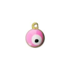 Breloque Oeil Porte Bonheur Resine Epoxy 9x7 Mm Rose X1 Porte Bonheur Bijou Oeil Idees De Bijoux