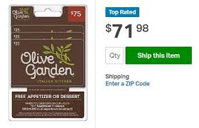 Maybe you would like to learn more about one of these? Olive Garden Promotions Buy One Take One To Go For 12 99 Get 10 Bonus Card W Every 50 Gc Purchase 75 Gc For 71 98 Etc