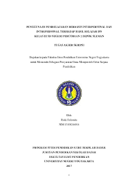 Check spelling or type a new query. Penggunaan Pembelajaran Berbasis Interpersonal Dan Intrapersonal Terhadap Hasil Belajar Ips Kelas Iii Sd Negeri Percobaan 2 Depok Sleman