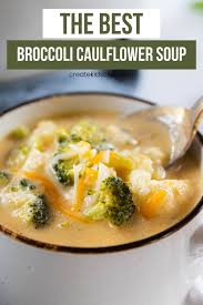Cheesy Broccoli Cauliflower Soup Recipe In 2020 Recipes Good Healthy Recipes Broccoli Cauliflower Soup