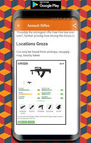Here we give you the latest free fire weapons update from garena that all players need to know! All Weapon Guide For Free Fire 2020 For Android Apk Download
