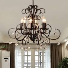 Ships from and sold by weekend sunshine. Foyer Candle Hanging Chandelier Metal Traditional Oiled Rubbed Bronze Height Adjustable Light Fixture With 12 Chain And Clear Crystal Decoration Beautifulhalo Com