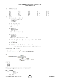 2020 yang dipersembahkan untuk bapak dan ibu guru smp/ mts. Kunci Jawaban Matematika Kelas 6