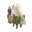 Handmade Decorative Wooden peacock Napkin Stand